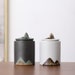 TANGPIN TEA-Ceramic Tea Canisters Mountain Porcelain Tea Jars Storage Tea 