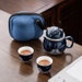 TANGPIN TEA-Cute Lucky Cat Pocelain Tea Set Creative Maneki Neko Ceramic Tea Cup Pot with Strainers Lovely Plutus Cat Teapots 