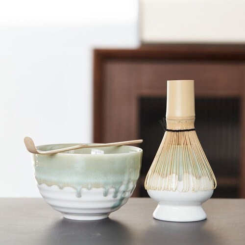 TANGPIN Teaceramic Matcha Set With Bamboo Whisk Etsy
