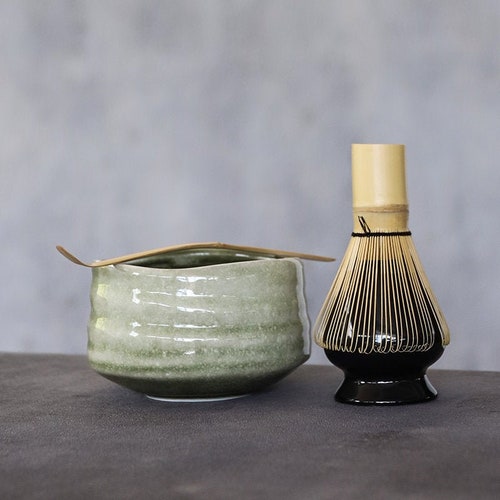 TANGPIN Teaceramic Matcha Set With Bamboo Whisk Etsy