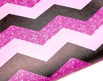 Purple black lavender chevron printed faux leather sheets pattern vinyl fabric diy baby hair bows earrings accessories craft supplies
