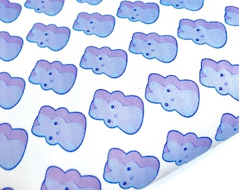 Purple peep marshmallow bunny Easter printed faux leather sheet, pattern vinyl fabric, diy hair bow accessories crafting earrings supplies