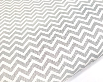 Gray chevron printed faux leather sheets pattern vinyl fabric diy crafting supplies earrings accessories hair bows