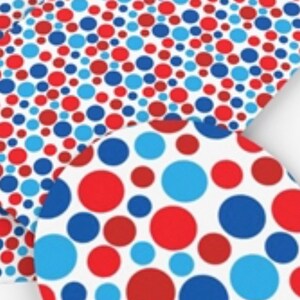 Faux leather sheets, 4th of July polka dot printed vinyl, diy hair bows earrings