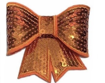 DIY baby headband supplies Neon green JUMBO 5/" sequin bow tie