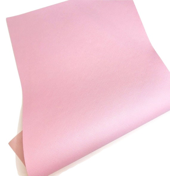 Light Pink Solid Saffiano Faux Leather Sheets Synthetic Vinyl - Etsy