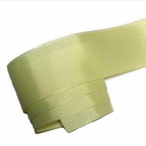 Light yellow 1.5” grosgrain ribbon solid by the yard diy hair bows