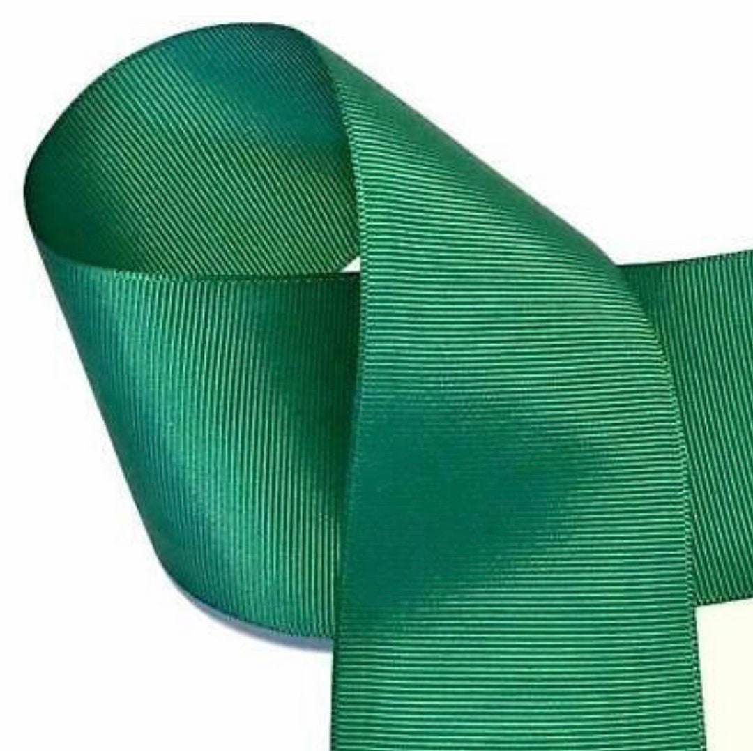 Hunter Strong Ribbon Hunter Green 2 1/4” Grosgrain Ribbon Solid by the Yard Diy Hair Bows - Etsy