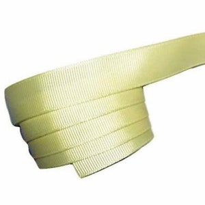 Light yellow 5/8” grosgrain ribbon solid by the yard diy hair bows