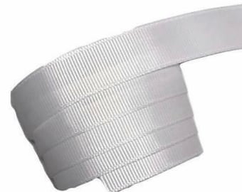 White 5/8” grosgrain ribbon, solid trim by the yard, DIY hair bows