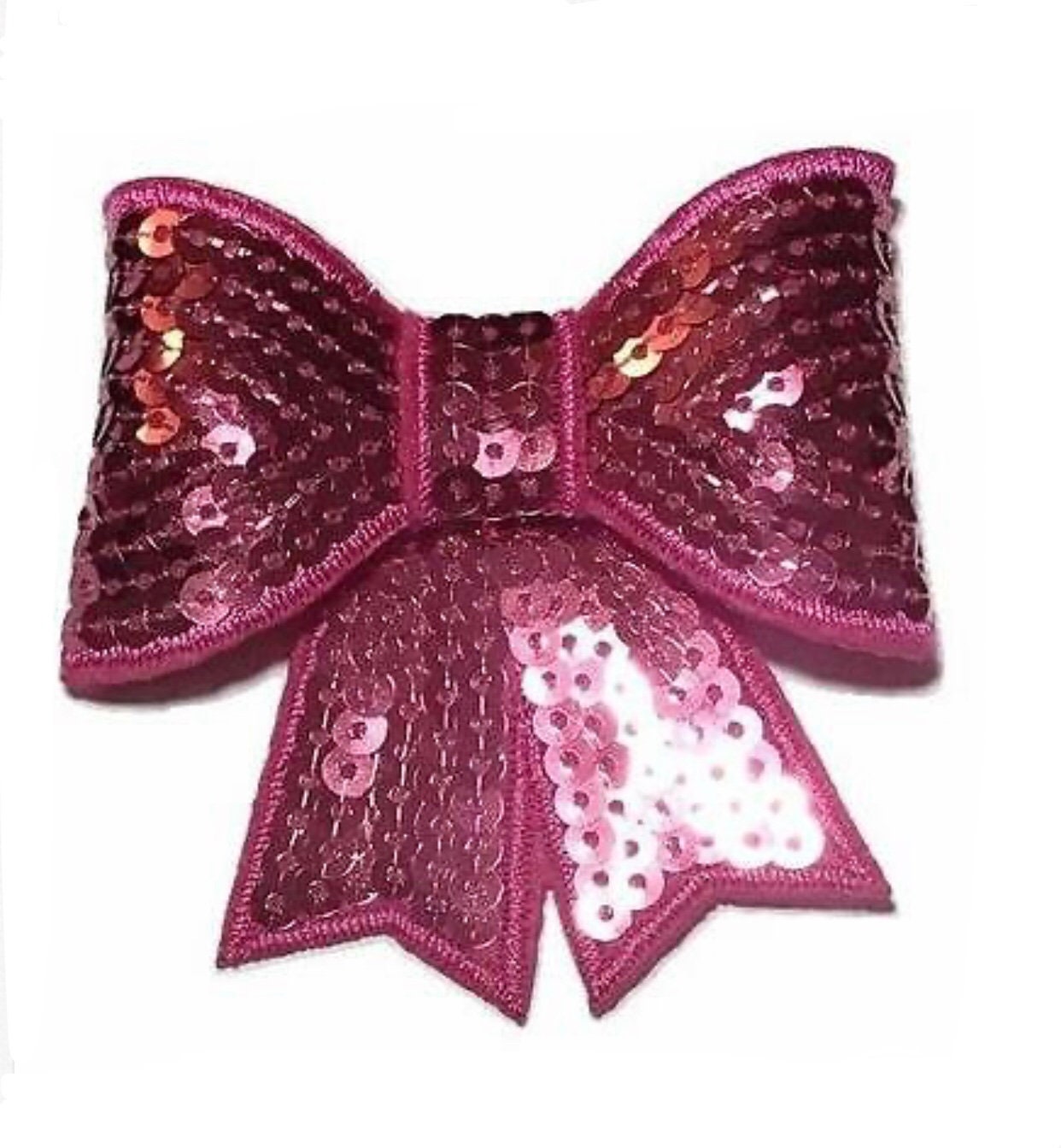 3 pieces hot pink 1.4" mini sequin bows DIY baby headband supplies 3 pieces hot pink 1.4" mini sequin bows DIY baby headband supplies