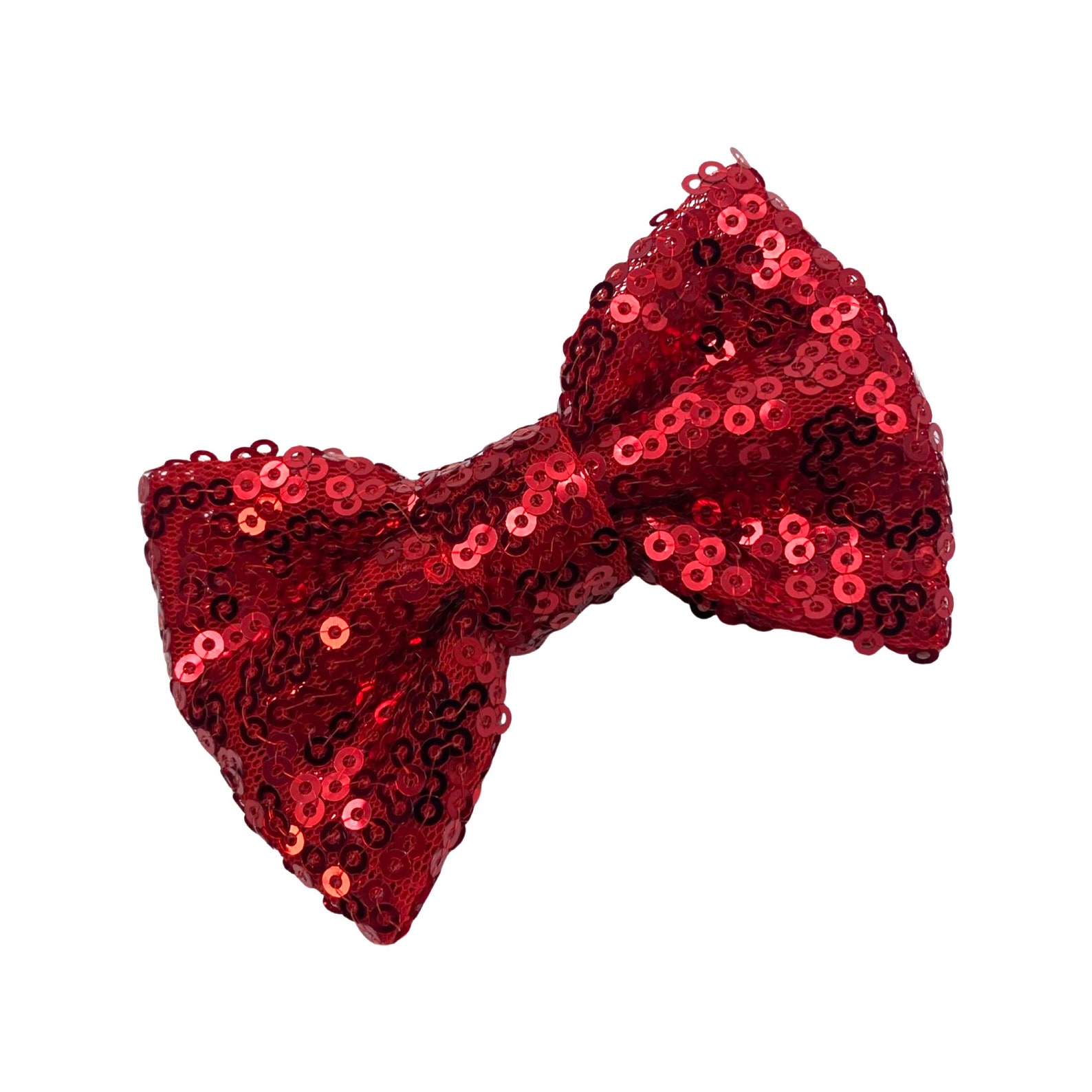 Red 3 Fabric Sequin Bow Ties Sequined Applique DIY Etsy UK