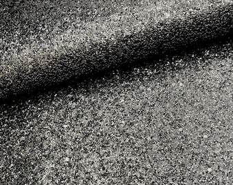 Black metallic glitter faux leather sheets, vinyl fabric, diy hair bow and earrings, craft suppli