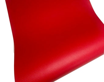 Red solid saffiano faux leather sheets synthetic vinyl fabric hair bow material DIY earrings accessories craft supplies