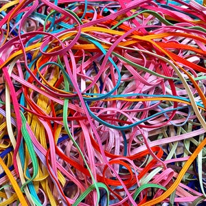 Skinny 1/8&quot; Elastic Grab Bag: DIY Headbands & Hair Ties (5-10 Yards)