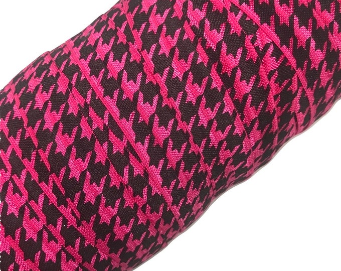 Pink Houndstooth UPF50+ Quarter Zip Top