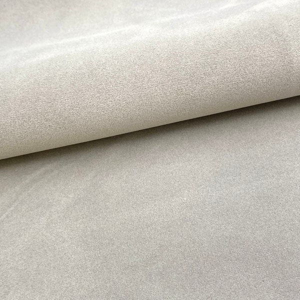 Light gray DOUBLE SIDED faux velvet velveteen fabric sheets, synthetic fabric sheets, diy baby hair bows earrings, sewing fabric supplies