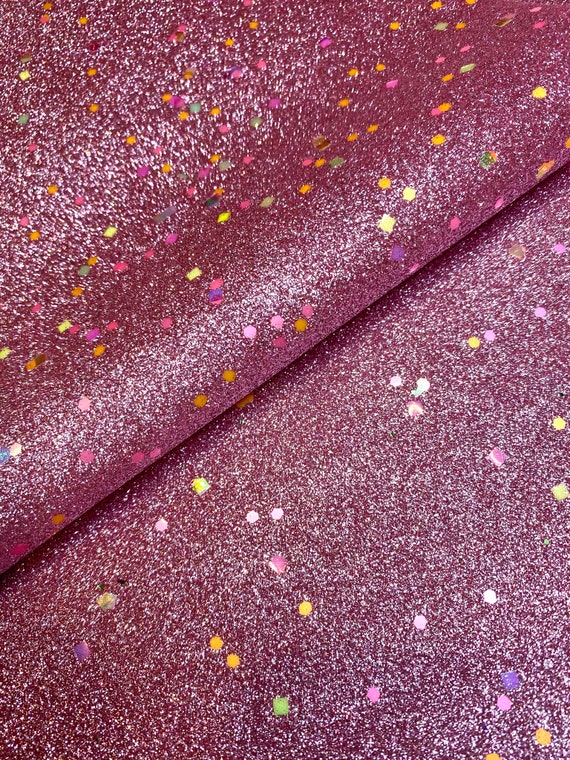 PRETTY PINK Fine Glitter Canvas Sheet, Pretty Pink Fine Glitter