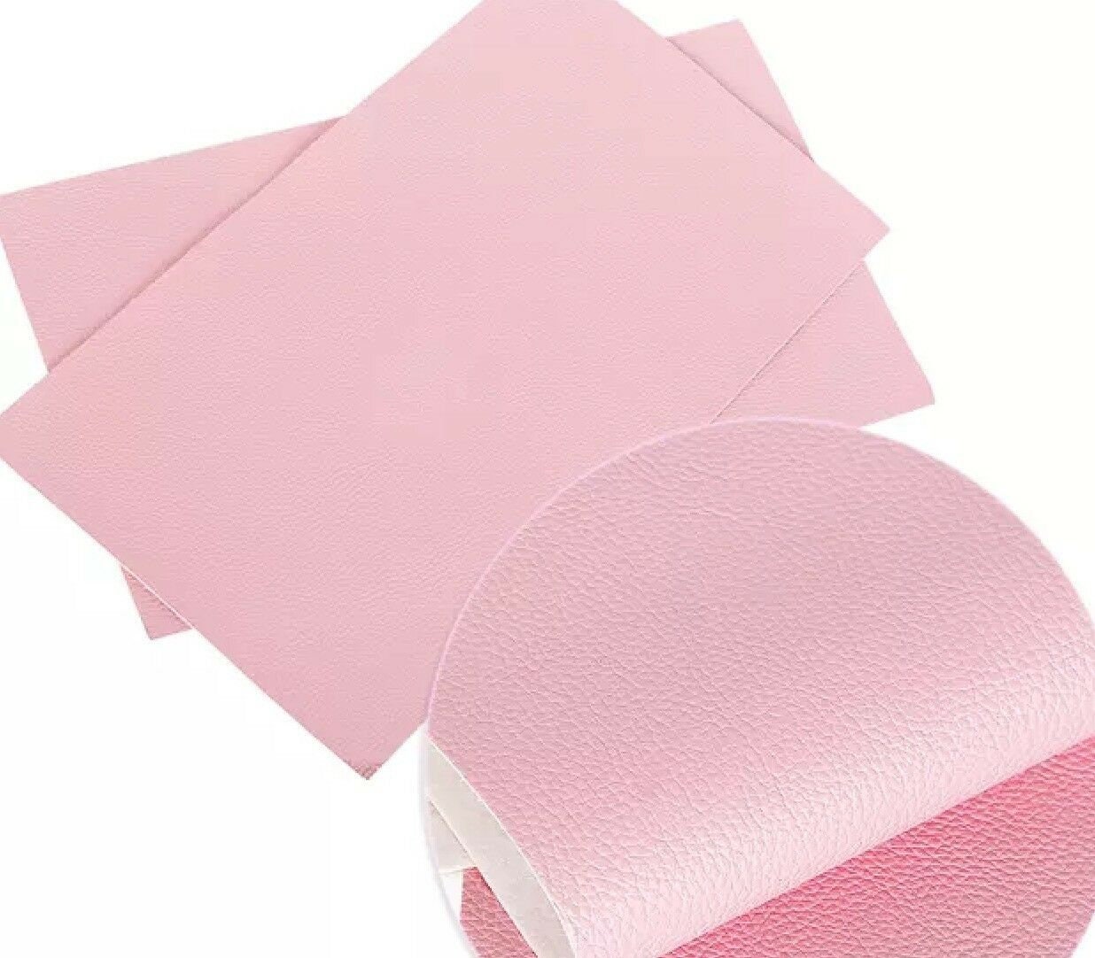 Solid Faux Leather Sheets LIGHT PINK Textured Litchi - Etsy