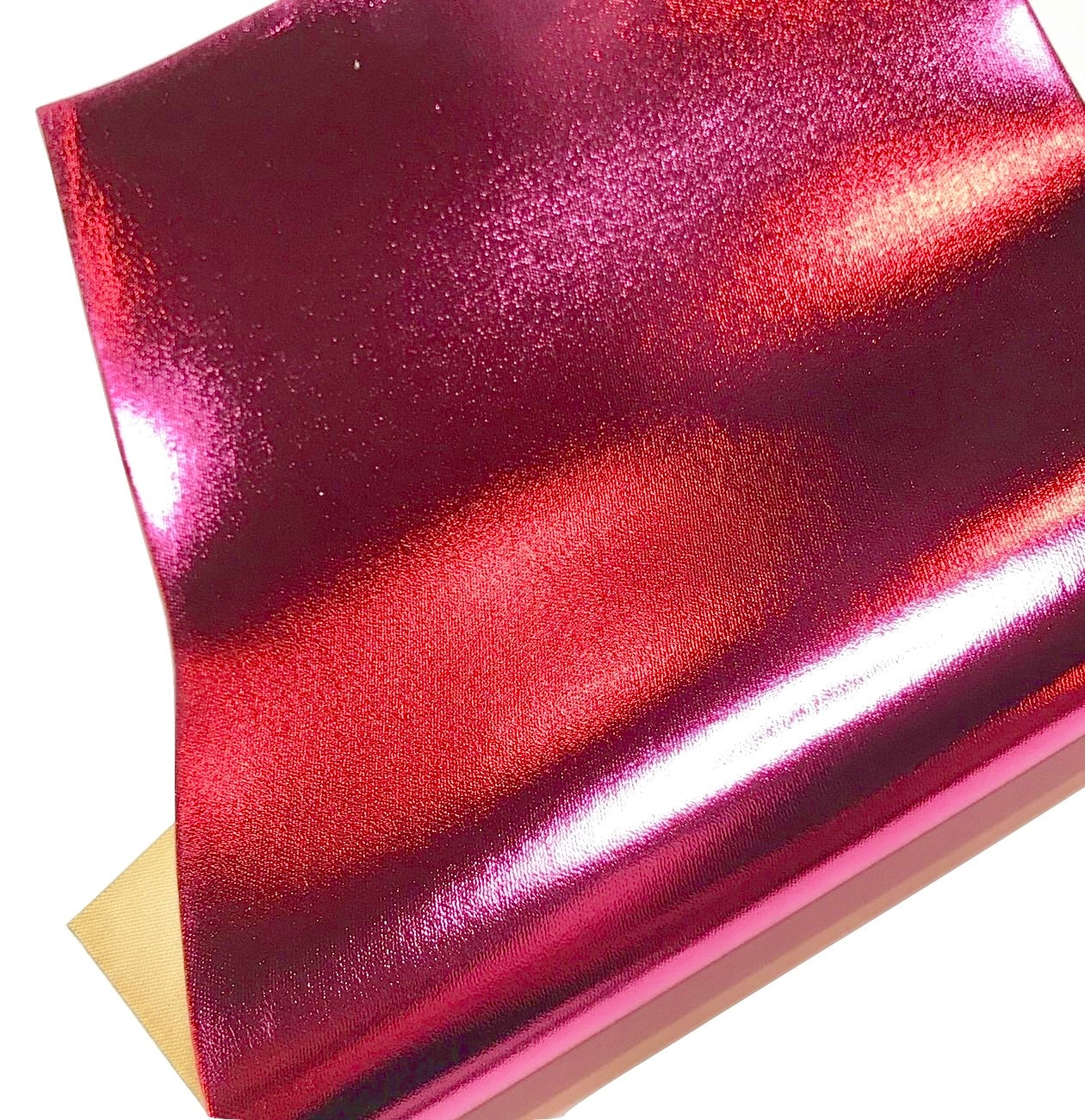 Fuchsia Pink faux/vegan Leather Tassel and Ribbon 