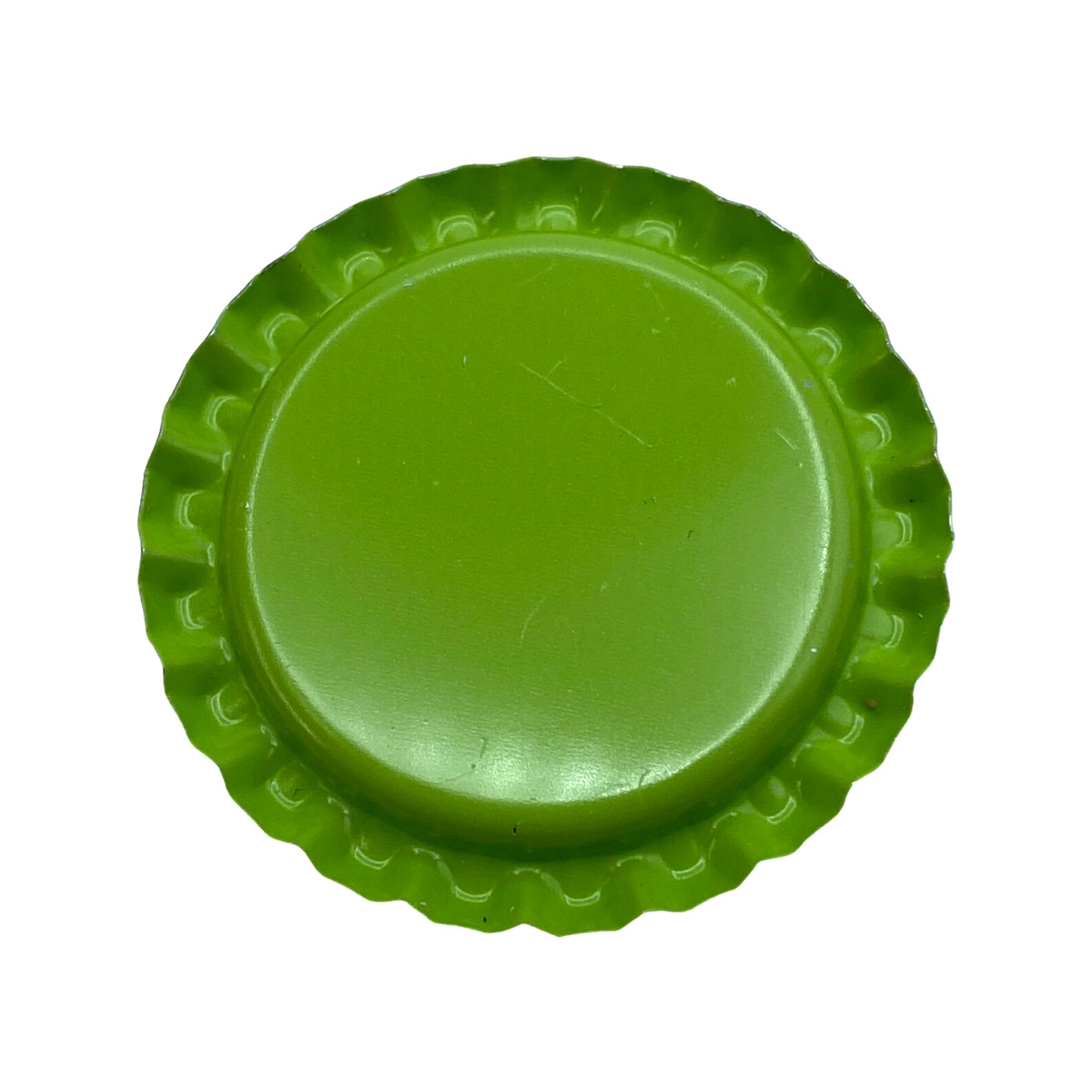 Lime green flattened 1 bottle caps for hair bow centers DIY Etsy