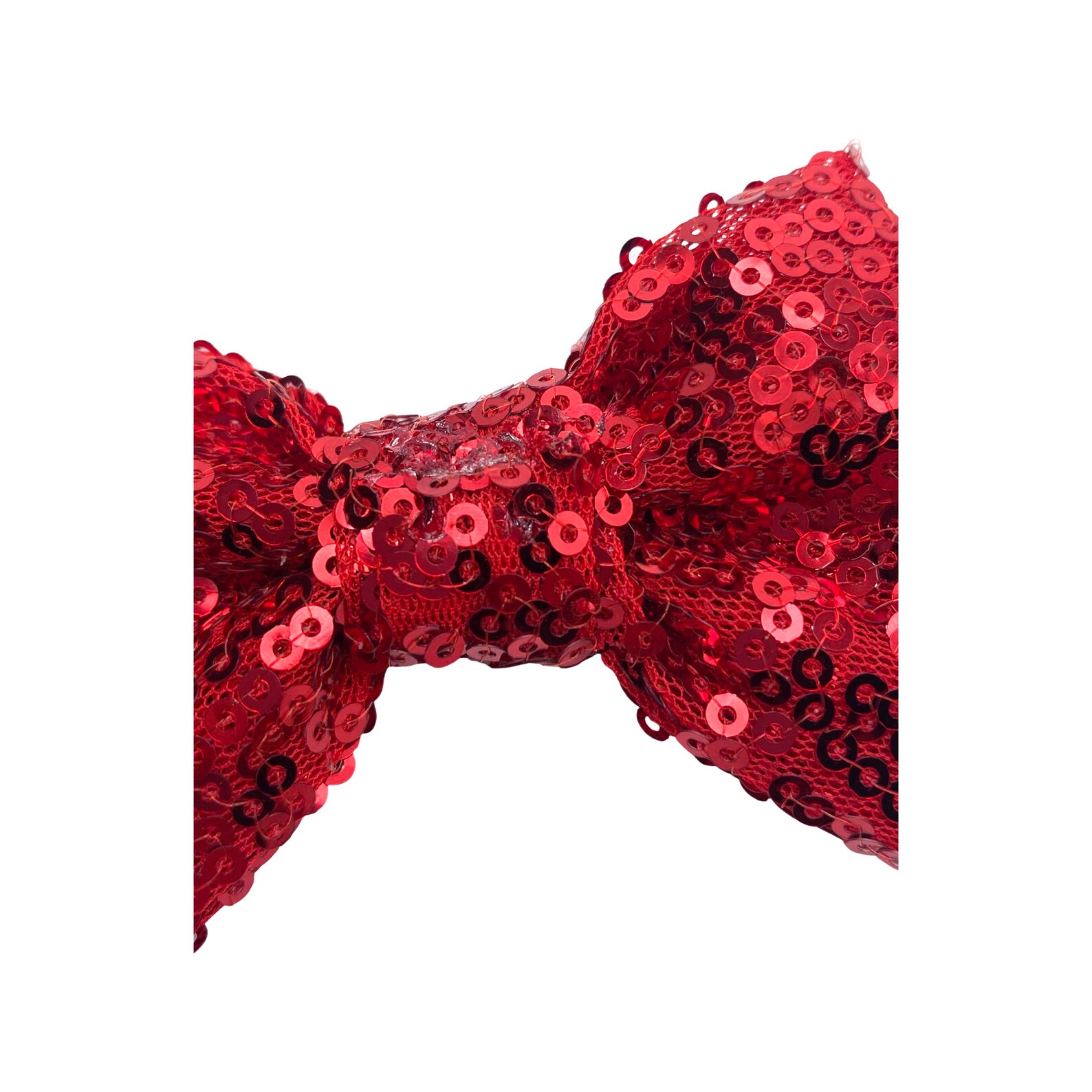 Red 3 Fabric Sequin Bow Ties Sequined Applique DIY Etsy UK