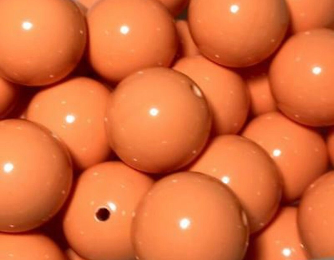 20mm Coral Chunky Bubblegum Beads Large Beads for Baby Etsy