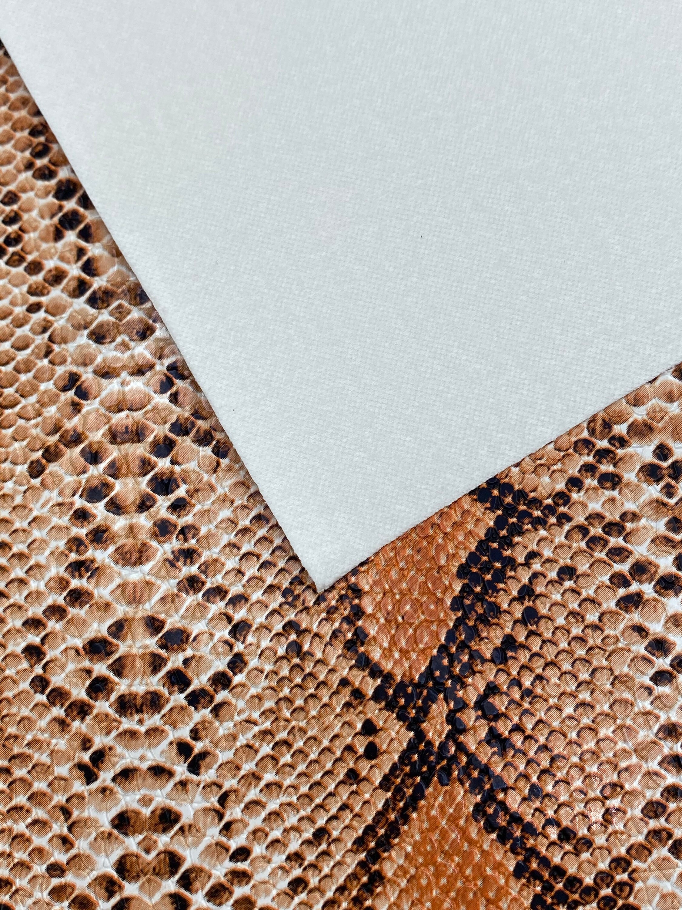Qibu Snake Synthetic Leather Sheets Faux Leather Fabric By - Temu