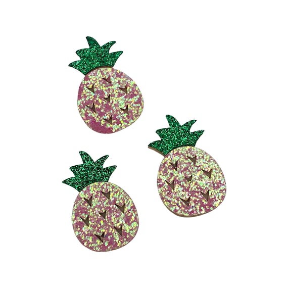 Pink Glitter Pineapple 48x30mm Padded Appliqués Diy Headband New Zealand - Diy Pineapple Headband Pink Glitter Pineapple 48x30mm Padded Appliqués Diy Headband New Zealand - Diy Pineapple Headband