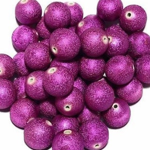 20mm hot pink glitter chunky bubblegum beads, large beads for baby necklace, acrylic colorful round gum ball beads in bulk