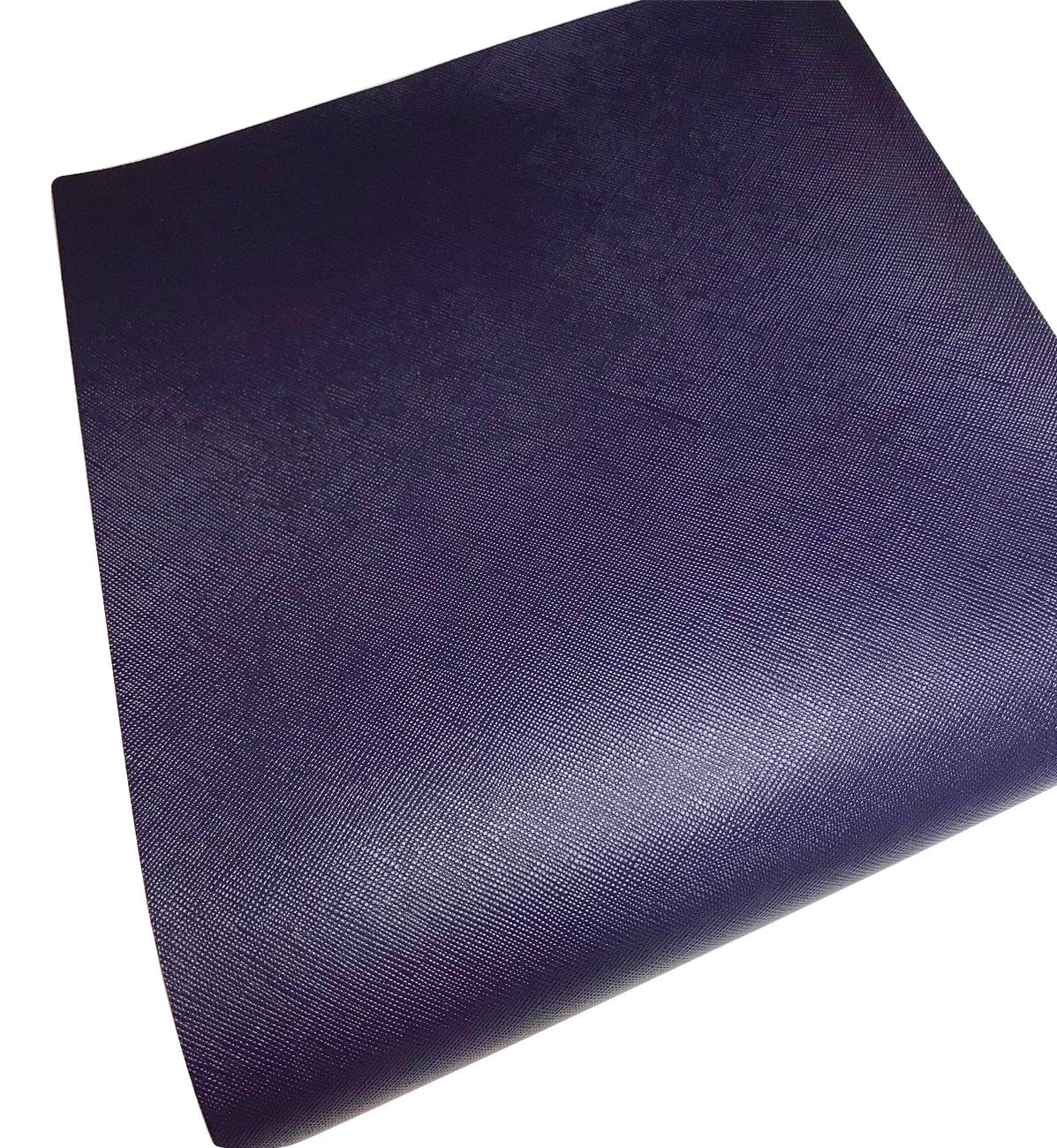 Deep Plum Solid Saffiano Faux Leather Sheets Synthetic Vinyl | Etsy
