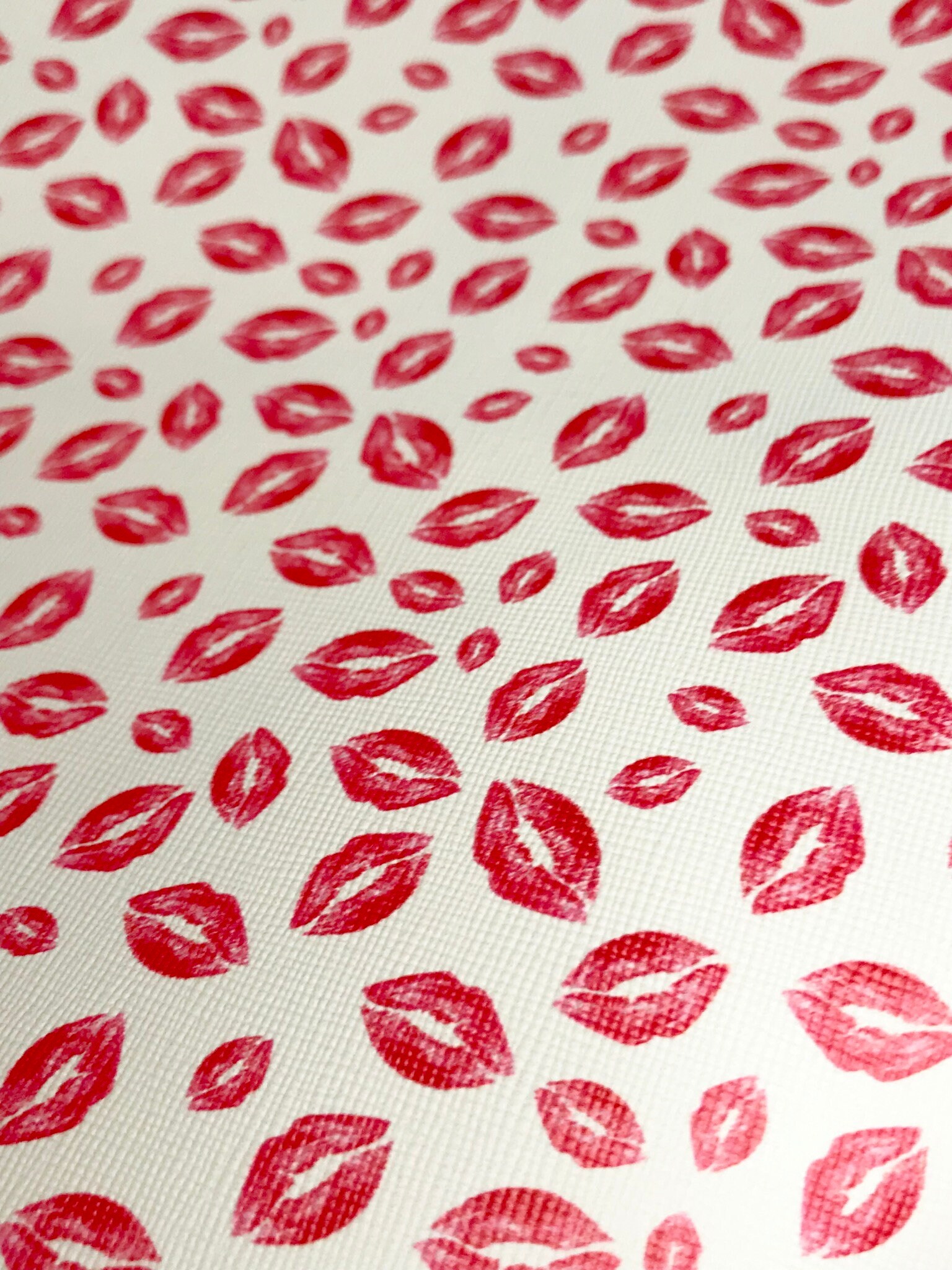 Red Lips Kiss Print Pattern Men Women Leather Boots main image 1