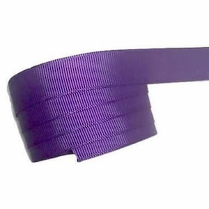 Purple 5/8” grosgrain ribbon solid by the yard diy hair bows