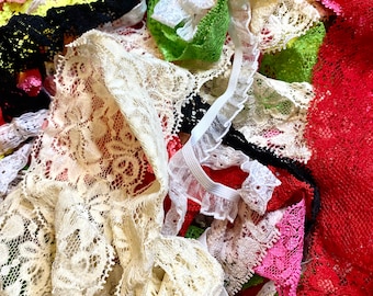 Lace Elastic Grab Bag: 3-10 Yards Stretch Trim, DIY Headbands