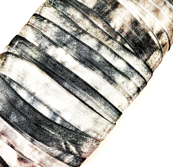 This Seasons Colors Black Fold Over Elastic; 10 or 20 Yards of 5//8 Grade A FOE Trim