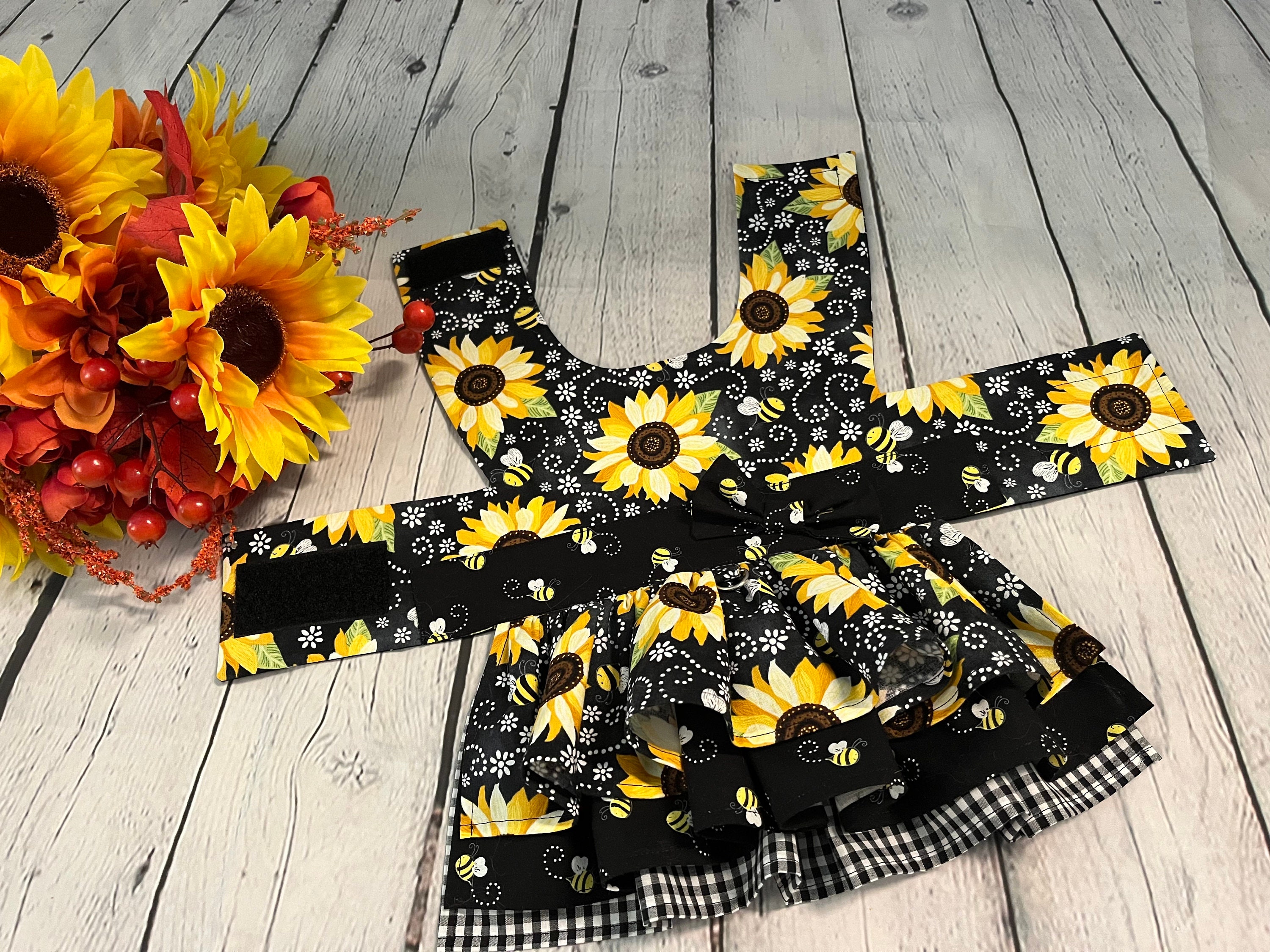 Sunflower Dog Dress Etsy