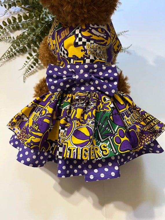 LSU Dog Dress - Etsy LSU Dog Dress - Etsy