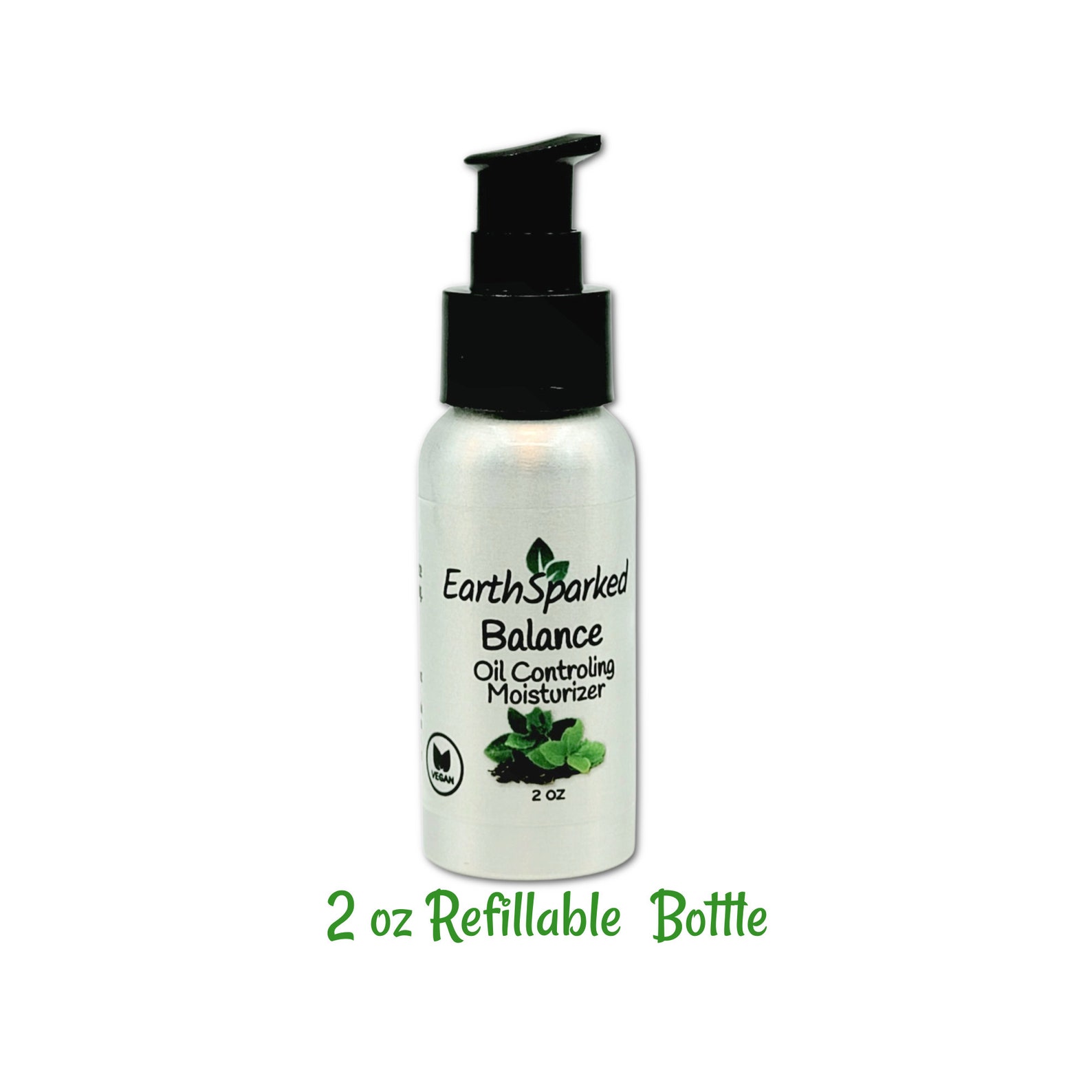 Balance Oil Control Moisturizer ZeroWaste AllNatural Vegan Etsy