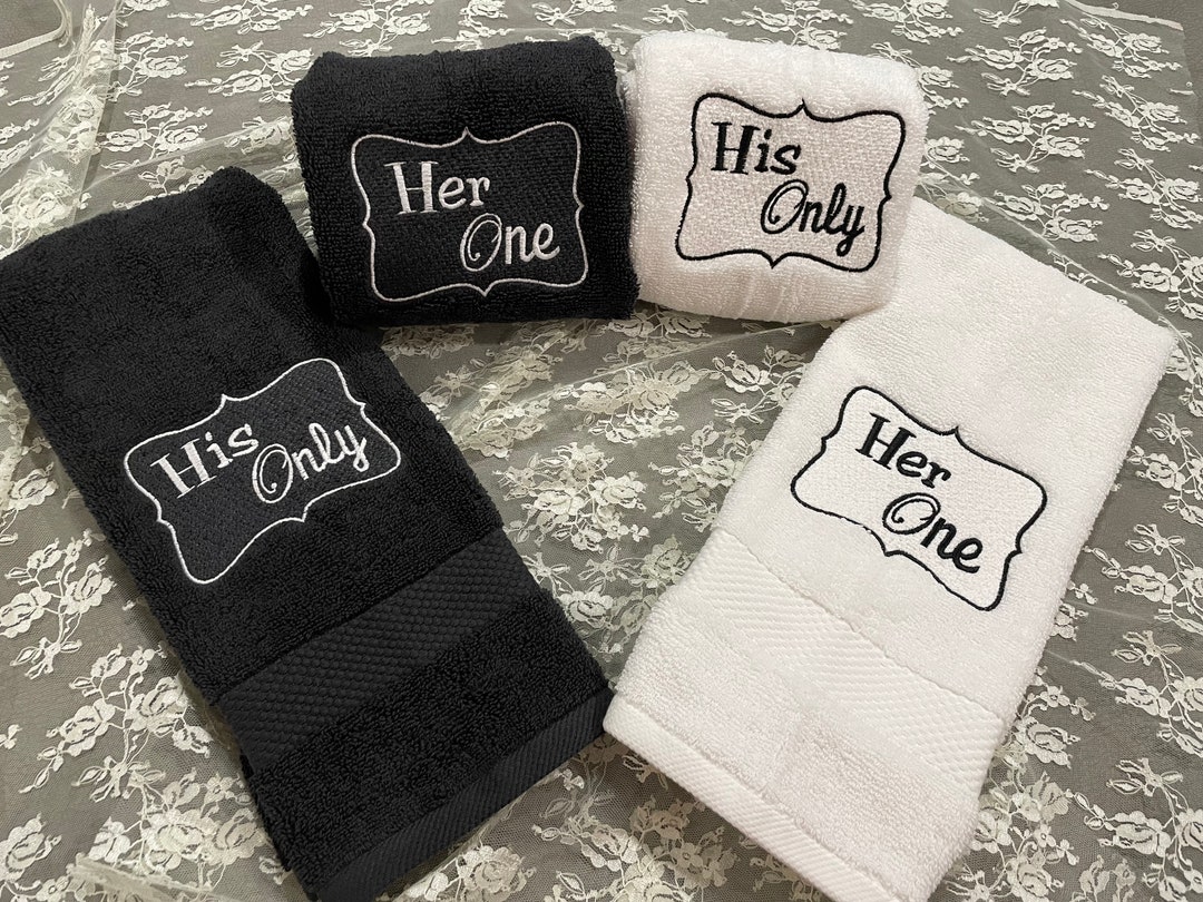 Mr & Mrs Hand Towels Etsy