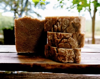 Pine Tar Soap, Rustic Hot Process Soap