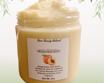 Peach Body Butter, Just Peachy Body Butter, 6oz jar