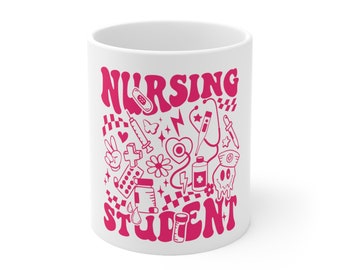 Pink Nursing student  Mug 11oz