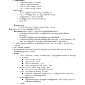 OB Maternal Newborn Nursing Study Guide