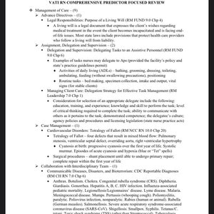 RN Comp-predictor study guide