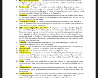 Drug Therapy For Diabetes Guide