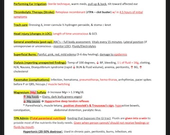 Proctored Nursing School Exit Exam Study Guide