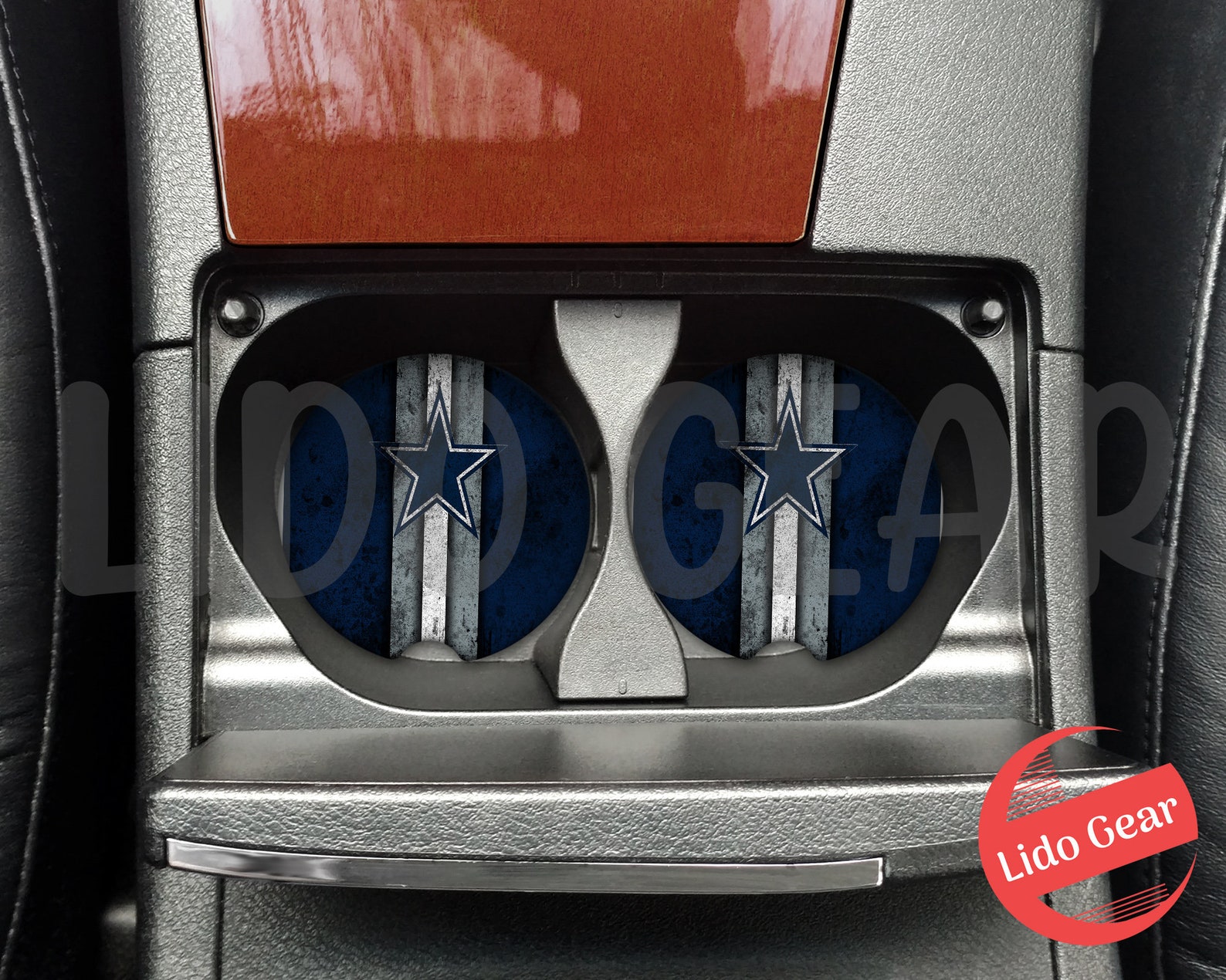 Dallas Cowboys Car Coasters Set Cowboys Car Cup Insert Etsy