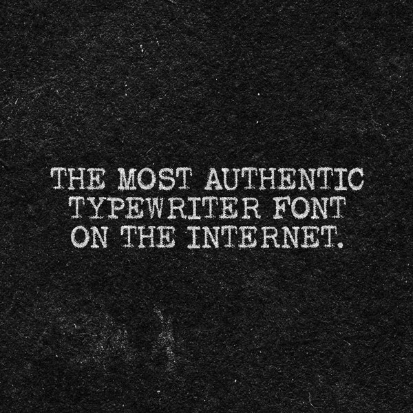 Antique Typewriter Font Etsy