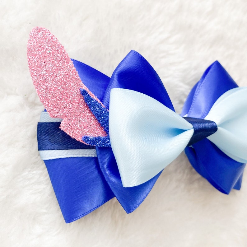 Stitch Bow Disney Hair Bow Lilo and Stitch Disney Bow Etsy