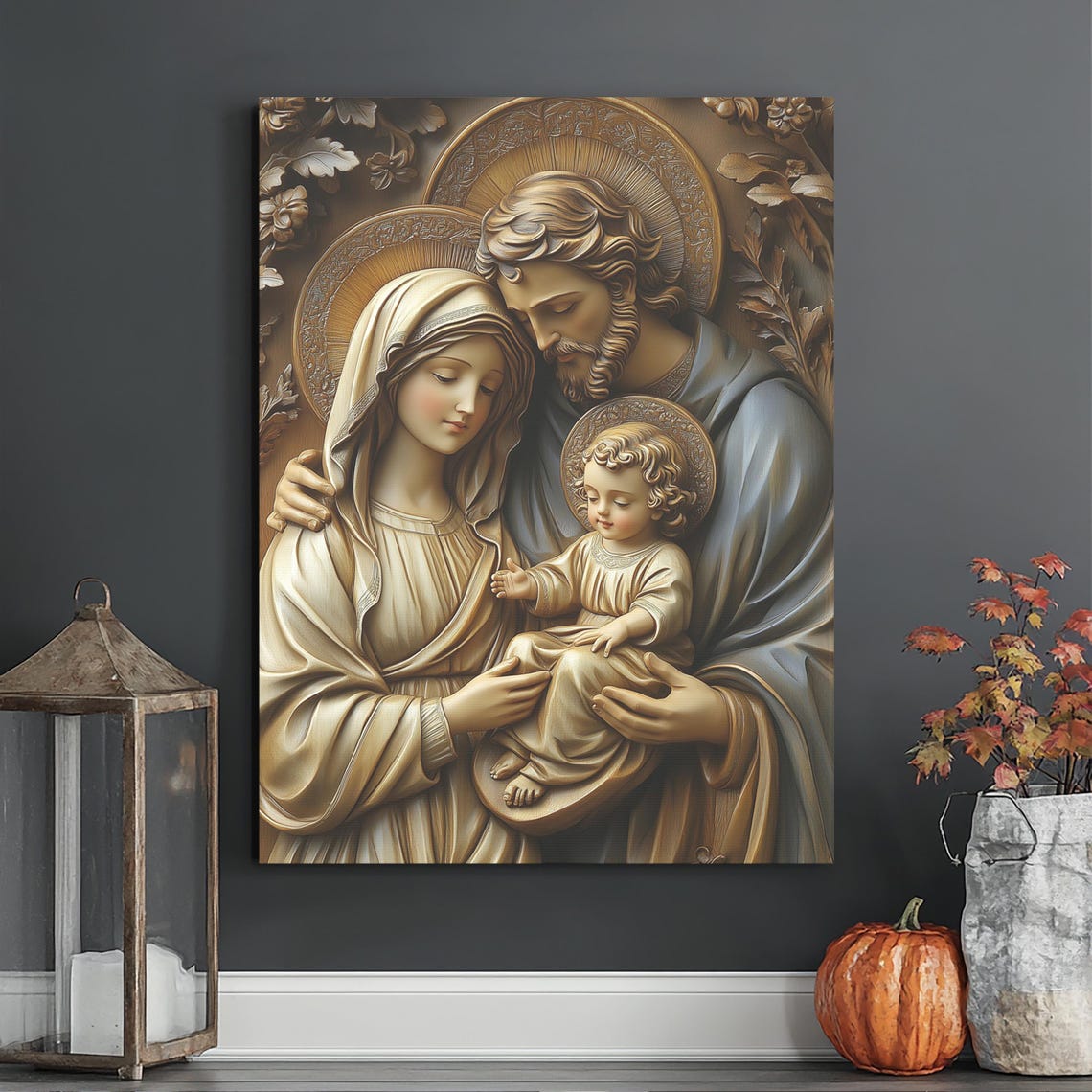 Holy Family Canvas Print - Catholic Wall Art - Religious Home Decor ...